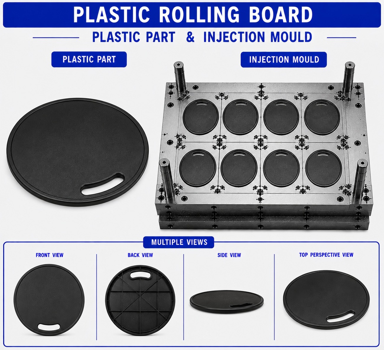 Plastic Rolling Board Mould and Moulding Service
